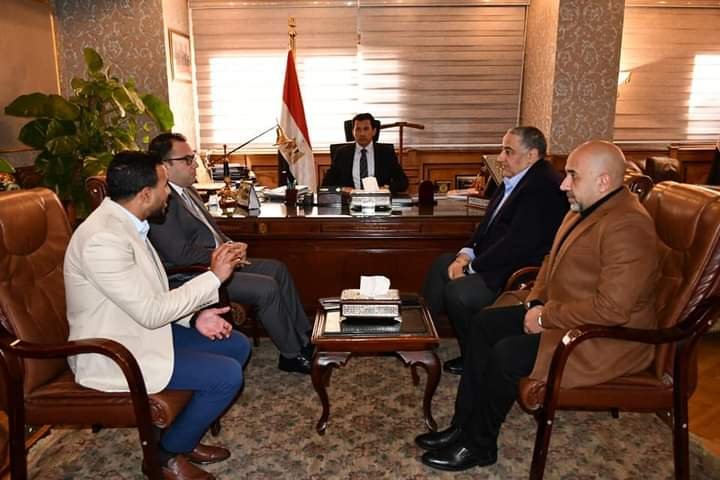 صبحي يستقبل اللاعب كيشو بطل المصارعة 2 صبحي يستقبل اللاعب كيشو بطل المصارعة