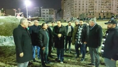 غراب يُتابع أعمال الإنشاء الجارية بنفق عرابي بمدينة الزقازيق