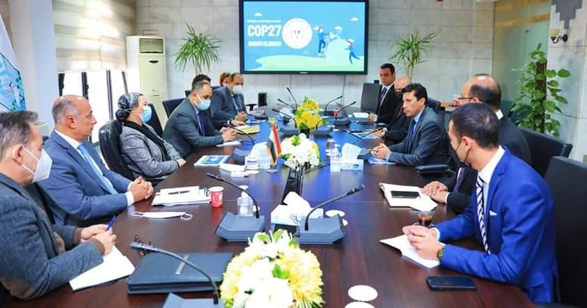 فؤاد تستقبل وزير الشباب والرياضة لمناقشة سبل التعاون فى التحضير لمؤتمر المناخ COP27