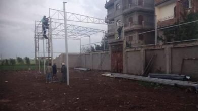 الأجهزة التنفيذية تُوقف أعمال البناء بدون ترخيص والتعديات على الأراضى الزراعية 