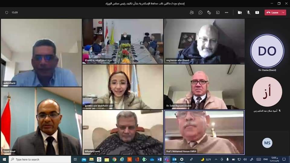 نائب وزير الإسكان ونائب محافظ الإسكندرية يتابعون الإجراءات الخاصة بمنظومة مياه الأمطار بالإسكندرية