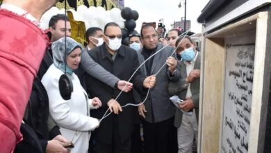 غراب يفتتح أعمال تطوير ممشى أهل منيا القمح