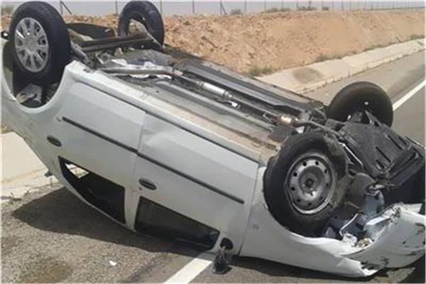 مصرع 4 أشخاص في انقلاب ملاكي على الطريق الزراعي ببني سويف