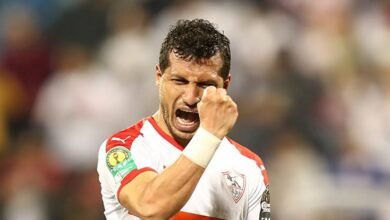 طارق حامد يخوض تدريبات تأهيلية فى مران الزمالك