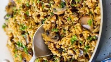 طريقة تحضير الأرز بالمشروم ... مقدم من : مطبخ عالم النجوم