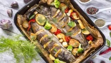 طريقة تحضير سمك اللوت في الفرن... مقدم من : مطبخ عالم النجوم