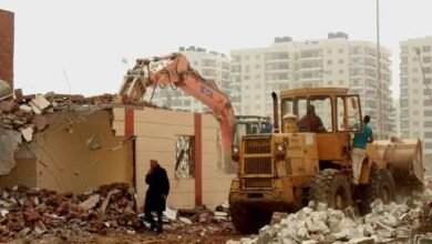 إزالة منازل مخالفة في قرى مريوط غرب الإسكندرية