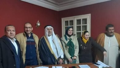 أبو كاشف يجتمع بأمناء محافظات الإتحاد العربي للقبائل العربية بالقاهرة