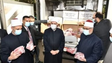 جمعة يشهد انطلاق أول قافلة لتوزيع لحوم صكوك الإطعام 6 أطنان للقاهرة والجيزة وثلاثة للدقهلية