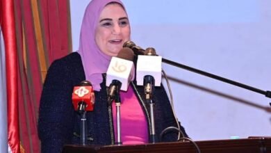 القباج خلال مشاركتها في مؤتمر " تعليم الكبار وريادة الأعمال في الوطن العربي" بجامعة عين شمس