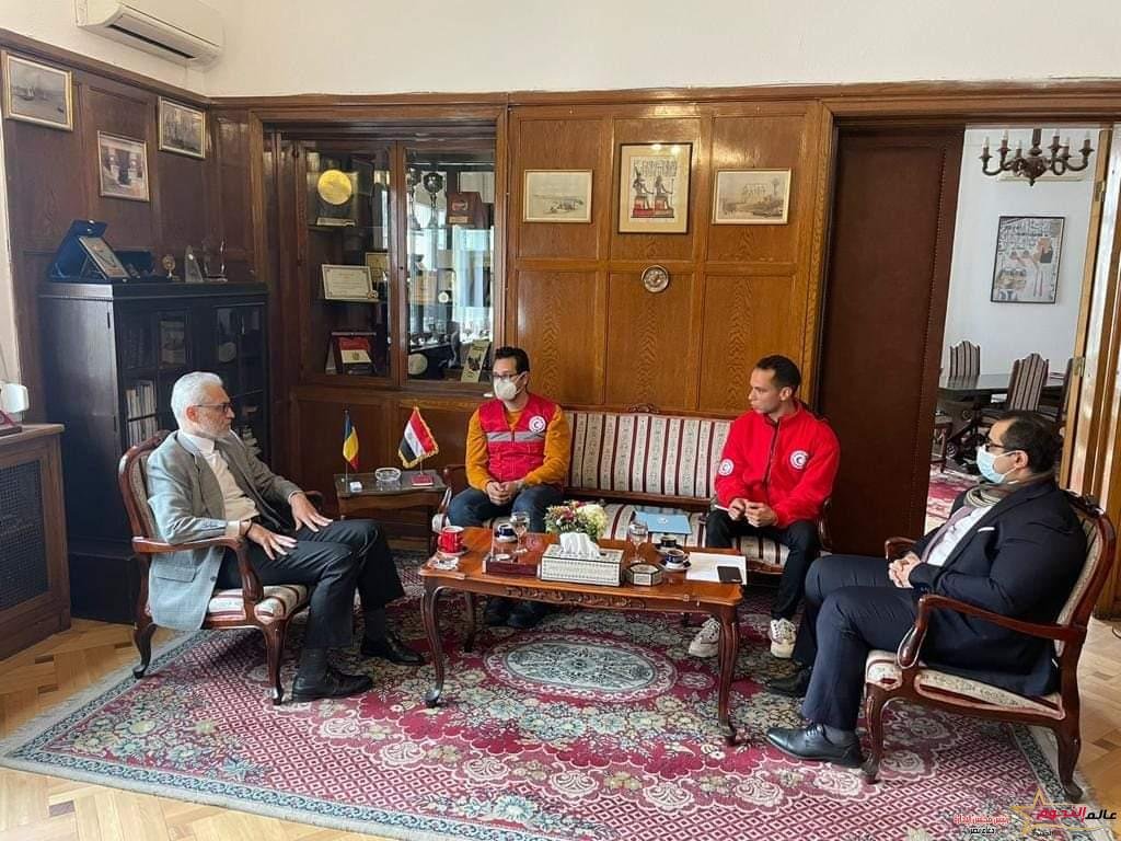 وصول الهلال الأحمر المصري إلى رومانيا للمشاركة في جهود الإغاثة علي الحدود الرومانية الأوكرانية