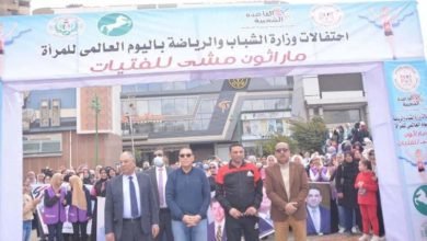 غراب يشهد انطلاق فعاليات ماراثون المشي بمدينة الزقازيق
