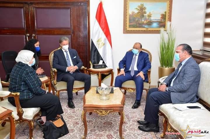 شعراوي يستقبل الممثل المقيم لبرنامج الأمم المتحدة الإنمائي في مصر لبحث مجالات التعاون الثنائي 