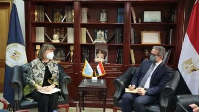 العناني يستقبل المُنسق المقيم للأمم المتحدة في مصر لبحث سبل التعاون المشترك في مجال السياحة والآثار