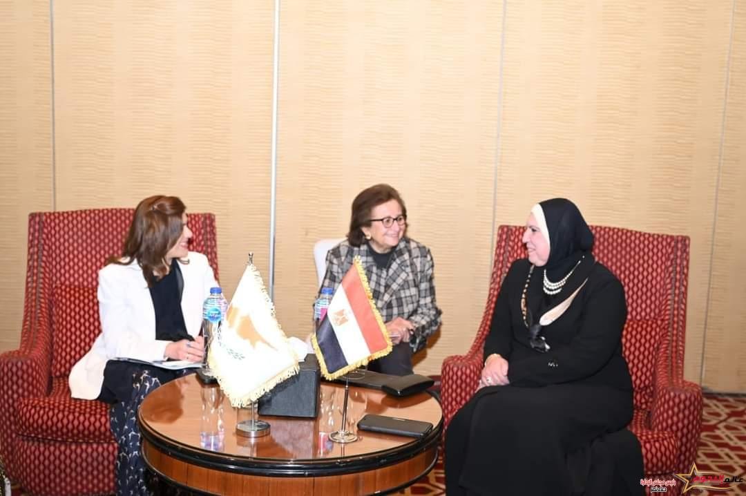 وزيرة التجارة تبحث مع نظيرتها القبرصية سبل تعزيز التعاون المشترك