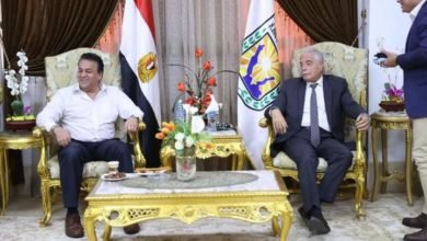 عبد الغفار يلتقي اللواء خالد فودة لمناقشة خطط تطوير المنشآت الصحية بمحافظ جنوب سيناء