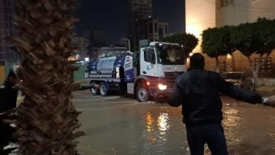 عاجل.. انفجار ماسورة مياه فى شارع جامعة الدول العربية بـ المهندسين