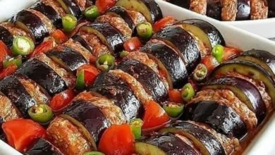 كرات اللحم مع الباذنجان ... مقدمة من الشيف: حسن كمال حسين