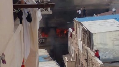 عاجل .. السيطرة على حريق بعقارين وعدد من المحال التجارية بمنطقة المنشية بالإسكندرية