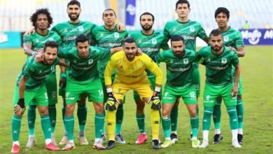 هيثم العيوني يحرز الهدف الاول للمصري البورسعيدي في شباك الاهلي