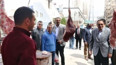 غراب يتفقد منفذ بيع اللحوم الطازجة بمدينة الزقازيق