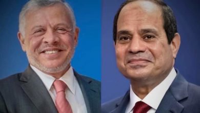 السيسي يجري إتصالا هاتفيا مع ملك المملكة الأردنية لتهنئته بحلول شهر رمضان المعظم 