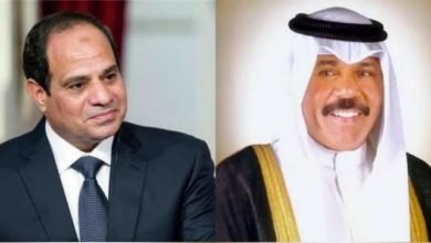 السيسي يهنئ الشيخ نواف الأحمد الجابر الصباح بحلول شهر رمضان المبارك 