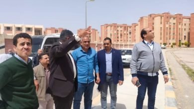 رئيس جهاز "برج العرب الجديدة " يبدأ أولى جولاته بزيارة لمناطق الإسكان الاجتماعي ومحطة معالجة الصرف الصحي