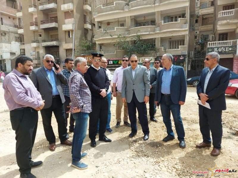 غراب يُشدد على سرعة الإنتهاء من أعمال تطوير ورفع كفاءة شارع عمر بن الخطاب