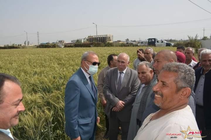 الهجان يلتقي بعدد من المزارعين بمركز ومدينة بنها وطوخ لحثهم على توريد القمح