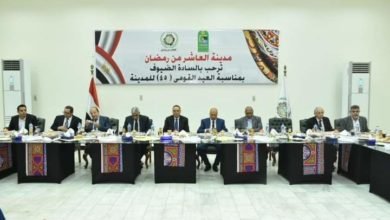 غراب يُشارك في حفل إفطار جهاز تنمية مدينة العاشر من رمضان ومجلس أمناء المدينة إحتفالاً بعيدها القومي الـ 45