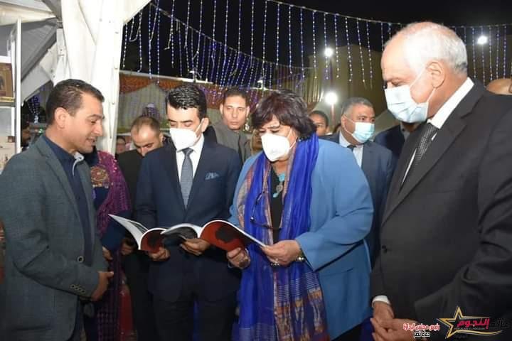 عبد الدايم ومدير عام الايسيسكو ومحافظ الجيزة يفتتحون معرض فيصل العاشر للكتاب