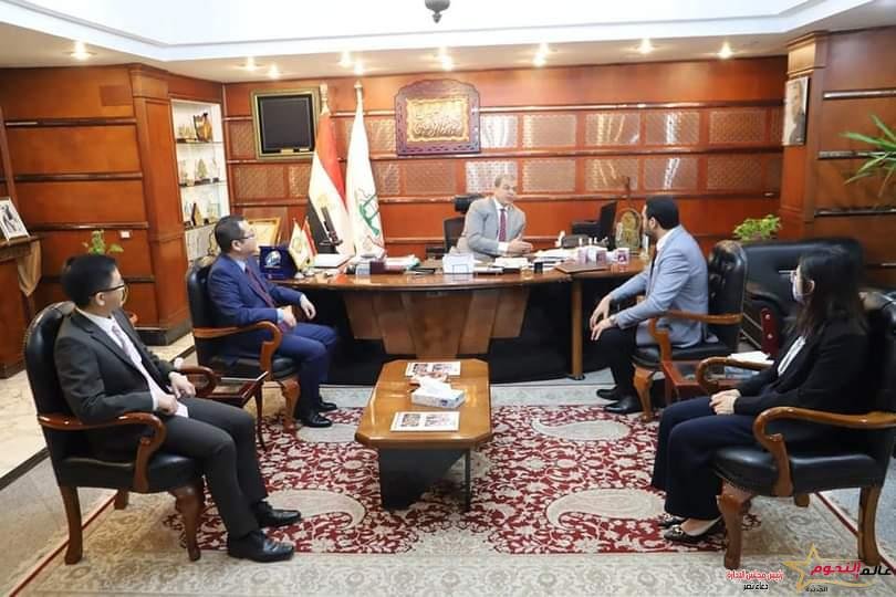 سعفان يبحث التعاون المشترك مع وفد "هواوي مصر"
