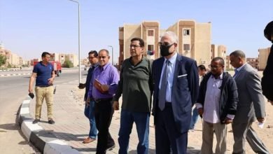 فودة يتفقد ميدان مسجد الروضة واستراحة دار العاملين بـ طور سيناء