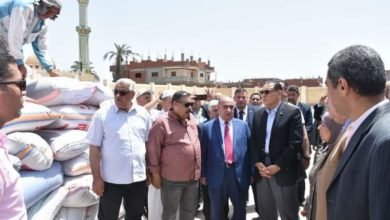غراب : يتفقد شونة بنك التنمية والإئتمان الزراعى بالنخاس وصومعة مطاحن شرق الدلتا بمدينة الزقازيق