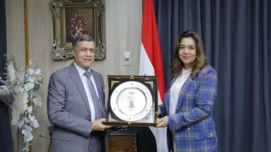 محافظ دمياط تلتقى مع نائب رئيس مجلس إدارة مجموعة شركات العربى