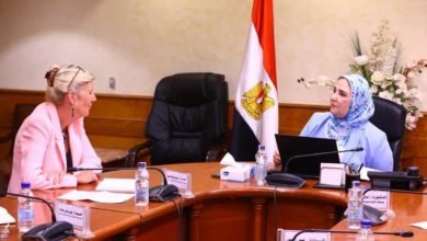 القباج و فريدريكا ميير يبحثان التعاون بين الجهتين في مشروعات "مودة والاستشارات الأسرية" و"٢ كفاية" و"حماية حقوق المسنين"