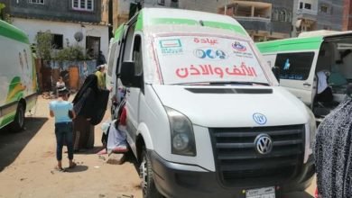 الكشف على 1537مواطن خلال فعاليات القافلة الطبية بقرية جمصة
