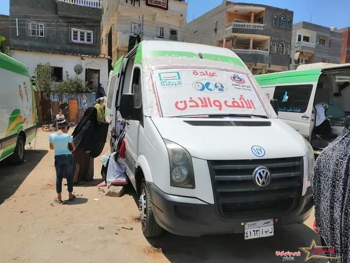 الكشف على 1537مواطن خلال فعاليات القافلة الطبية بقرية جمصة