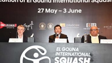 صبحي يشهد المؤتمر الصحفي للإعلان عن تفاصيل بطولة الجونة الدولية للاسكواش في نسختها العاشرة