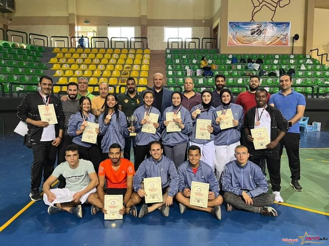 فرحة كبيرة لأبطال منطقة الجيزة للكاراتيه بعد فوزهم في كأس مصر