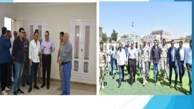 غراب يزور مدينة الحسينية ويتفقد لجان إمتحانات الدبلومات الفنية التجارية ومجمع الخدمات ونقطة الإسعاف 