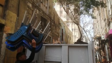 إدارة اشغال الطريق بحي وسط الإسكندرية تدفع بحملة صباحية تسفر عن رفع ٥٠ حالة اشغال 