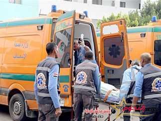 انقلاب ميكروباص و إصابة 6 أشخاص بـ البحيرة