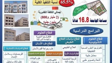 عبد الغفار  يستعرض تقريرًا حول تطور معدلات الأداء بجامعة حلوان الأهلية