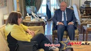 وزير الخارجية سامح شكري يستقبل الممثلة الخاصة لأمين عام الأمم المتحدة المعنية بالأطفال والنزاع المسلح