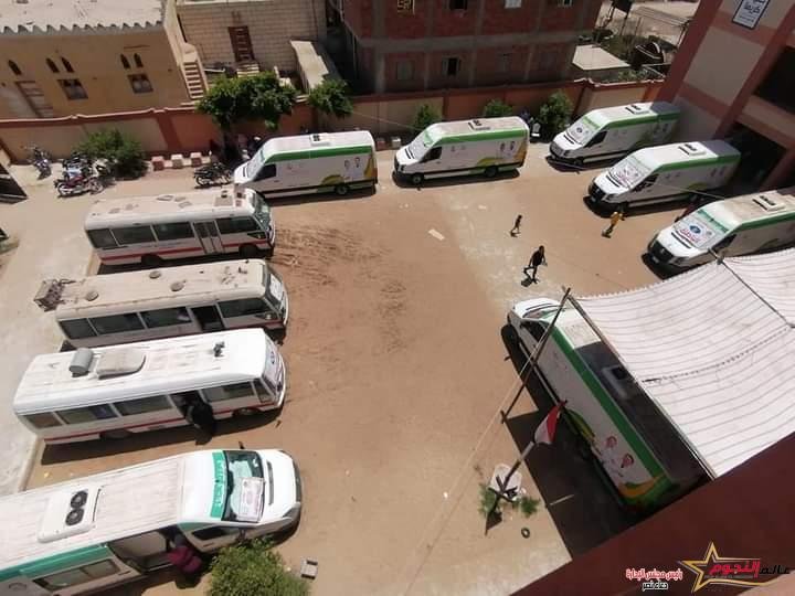 الكشف على 1345مواطن خلال فعاليات القافلة الطبية بقرية الميسرى