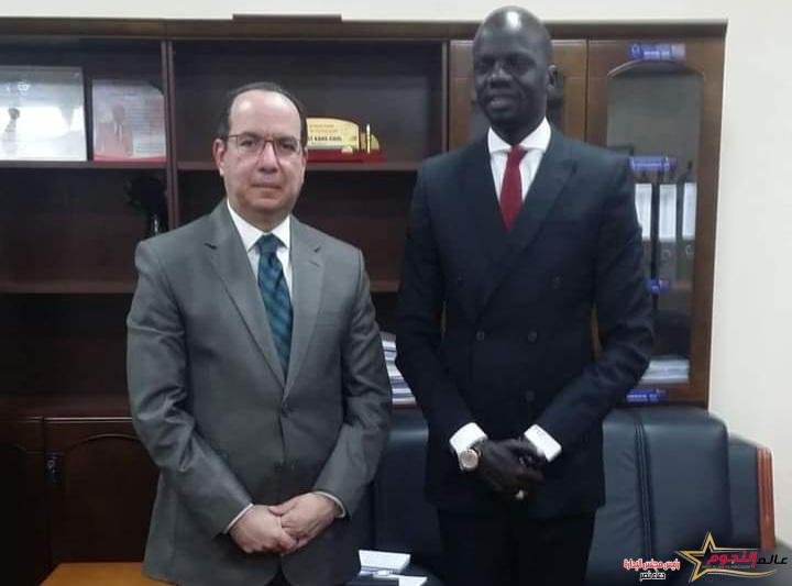 السفير المصري في جوبا يلتقي وزير البترول الجنوب سوداني