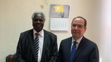 السفير المصري في جوبا يلتقي رئيس المحكمة العليا بجنوب السودان