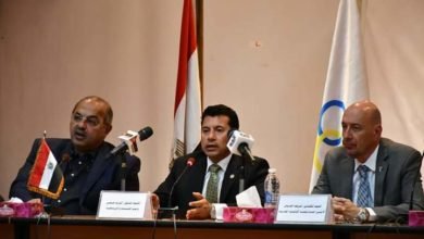 صبحي ورئيس اللجنة الأوليمبية يلتقيان بعثة مصر المُشاركة فى دورة ألعاب البحر المتوسط بالجزائر